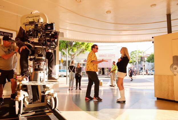 Quentin Tarantino, Margot Robbie, Once Upon a Time in Hollywood (2019) Photo Credit: Sony Pictures Releasing The Hollywood Archive Los Angeles CA  Copyright: xCTMG,xIncx 33799032THA