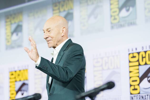 SAN DIEGO, CA - JULY 20: Sir Patrick Stewart at a Star Trek panel during San Diego Comic Con on July 20th 2019. Copyright: xTonyxFortex