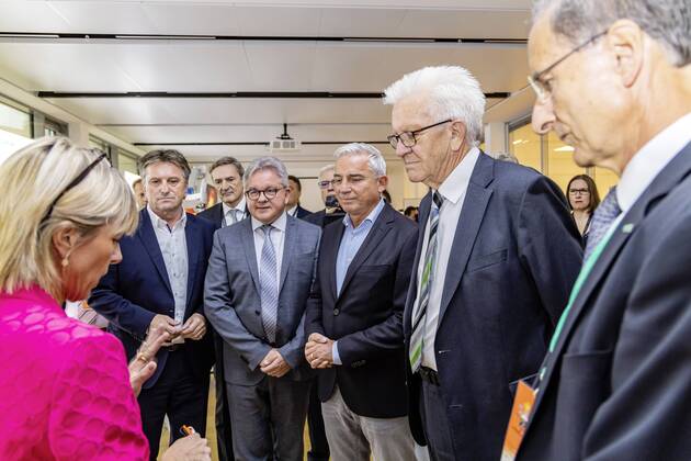 DEU, Germany, Baden Württemberg, Tuttlingen, 19 07 2019 From left Manne Lucha MdL