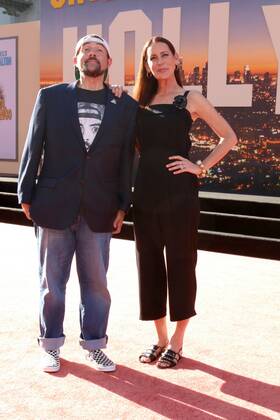 July 22, 2019 - Los Angeles, CA, USA - LOS ANGELES - JUL 22: Kevin Smith, Jennifer Smith at the Once Upon a Time in Hollywod Premiere at the TCL Chinese Theater IMAX on July 22, 2019 in Los Angeles, CA Los Angeles USA - ZUMAb170 20190722_zap_b170_099 Copyright: xKayxBlakex