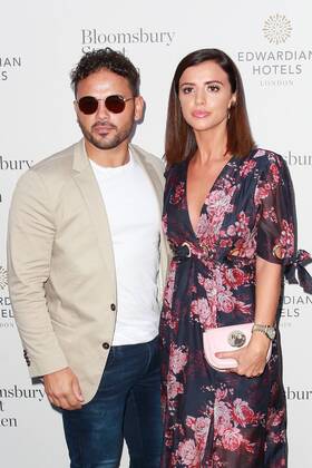 Ryan Thomas and Lucy Mecklenburgh attend the Bloomsbury Street Kitchen VIP Opening Party in London. AUGUST 8th 2019 GBHx192861