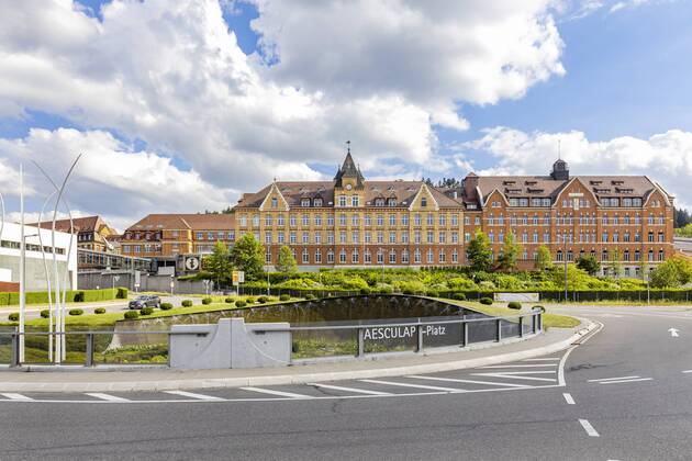 DEU, Germany, Baden Württemberg, Tuttlingen, 04 08 2019 Aesculap Kreisel, Aesculap Tuttlingen plant