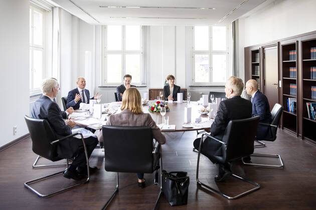 Federal Finance Minister Olaf Scholz, SPD, meets Sajid Javid, Finance Minister of Great Britain, for talks Berlin, 16 08 2019 Berlin Germany Copyright: xJaninexSchmitz photothek.netx