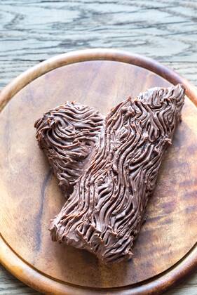  Yule log on the wooden board  Copyright: xAlex9500x Panthermedia26834297