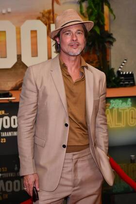 August 13, 2019, Mexico City, Mexico: 8 12 19.Brad Pitt at the premiere of Once Upon a Time in Hollywood in Mexico City, Mexico. (Credit Image: Â© Starmax Newscom via ZUMA Press)  Copyright: xStarmaxx xIPAx xZUMAPRESS.comx