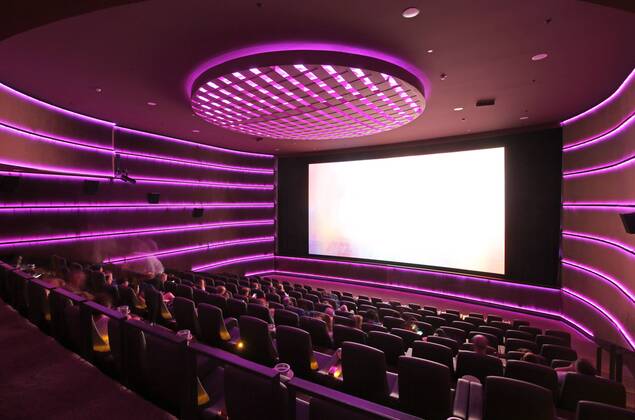 Zoo Palast 29 08 2019 Light design in the cinema Zoo Palast, Zoopalast, hall 4, cinema hall 4, Hardenbergstrasse 29A, Berlin 29 08 2019