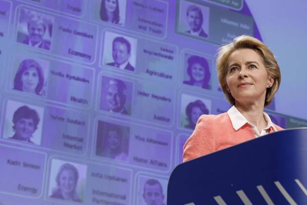 Bilder des Jahres 2019, News 09 September News Themen der Woche KW37 News Bilder des Tages Future European Commission President Ursula Von der Leyen pictured during a press conference by the future president of the European Commission, at the European Commission headquarters, in Brussels, Tuesday 10 September 2019. Von der Leyen presents the members of the new commission that will start on 01 November.  THIERRYxROGE 05658627