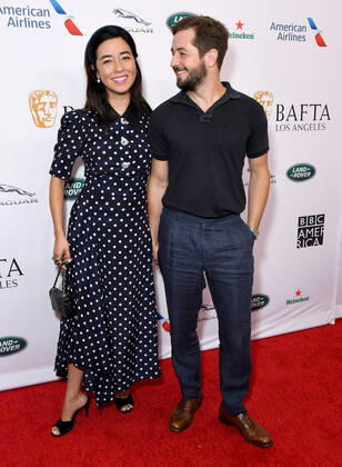 21 September 2019 - Beverly Hills, California - Maya Erskine, Michael Angarano. 2019 BAFTA Los Angeles and BBC America TV Tea Party held at Poolside at The Beverly Hilton Hotel. Photo Credit: Birdie Thompson AdMedia 245283 2019-09-21 California Beverly Hills Etats-Unis  Copyright: xAdMediax STAR_245283_158