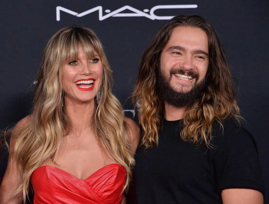 Model, television personality and actress Heidi Klum and her husband, German guitarist Tom Kaulitz attend the premiere of the motion picture fantasy Maleficent: Mistress of Evil at the El Capitan Theatre in the Hollywood section of Los Angeles on Monday, September 30, 2019. Storyline: Maleficent and her goddaughter Aurora begin to question the complex family ties that bind them as they are pulled in different directions by impending nuptials, unexpected allies, and dark new forces at play.  LAP2019093045 JIMxRUYMEN