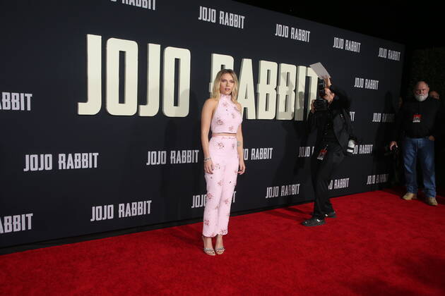 October 15, 2019, La, United States of America: Scarlett Johansson arriving at the premiere of Jojo Rabbit at Post 43 on October 15, 2019 in Los Angeles, California La United States of America  - ZUMAny1_ 20191015_zaf_ny1_060 Copyright: xFamousx