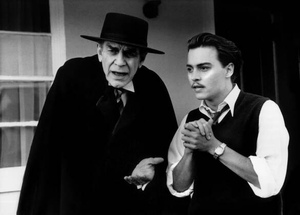OSCARS. Bester Nebendarsteller. Preisträger 1991-2000 Martin Landau & Johnny Depp Characters: Bela Lugosi & Ed Wood Film: Ed Wood (1994) Director: Tim Burton 28 September 1994  Copyright: MaryxEvansxAFxArchivexTouchstone 12554403 editorial use only