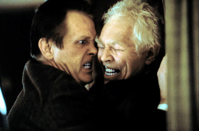 OSCARS. Bester Nebendarsteller. Preisträger 1991-2000 Nick Nolte & James Coburn Characters: Wade Whitehouse & Glen Whitehouse Film: Affliction (USA CAN 1997) Director: Paul Schrader 28 August 1997  Copyright: MaryxEvansxAFxArchivexLargoxEntertainment 12561990 editorial use only