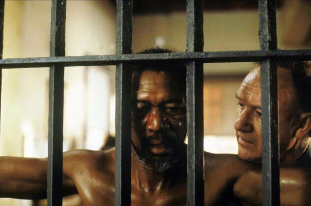 OSCARS. Bester Nebendarsteller. Preisträger 1991-2000 Morgan Freeman & Gene Hackman Characters: Ned Logan, Little Bill Daggett Film: Unforgiven (USA 1992) Director: Clint Eastwood 03 August 1992  Copyright: MaryxEvansxAFxArchivexWarnerxBros. 12574842 editorial use only