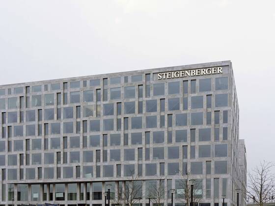 DEU, Germany, Berlin, 17 03 2015 Steigenberger Hotels to be sold to China The Steigenberger Hotel at the Chancellery is one of the showpieces of Deutsche Hospitalitys former Steigenberger Hotel Group The Chinese Huazhu Group Limited wants to take over the Deutsche Hospitality hotel chain via a subsidiary