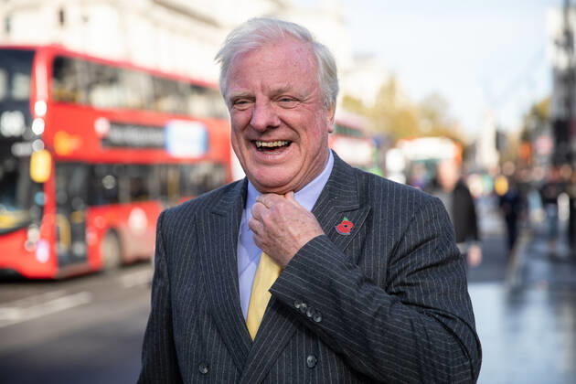 November 4, 2019, London, London, UK: London, UK. Edward Leigh MP arrives at the Houses of Parliament. Leigh is standing as a candidate for new Speaker of the House of Commons, which will be decided by a vote starting later this afternoon. London UK  - ZUMAl94_ 20191104_zaf_l94_028 Copyright: xTomxNicholsonx