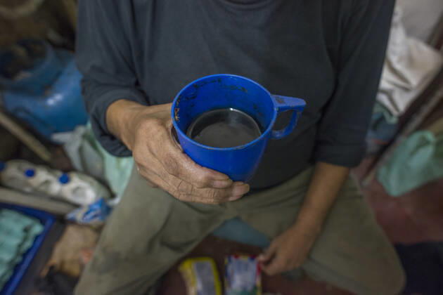 IMAGO Creative: Gesellschaft, Armut Poor man at home in a tenement of central Sao Paulo Brazil, State of Sao Paulo, Sao Paulo ,editorial use only CR_XWAO190924L-205611-01