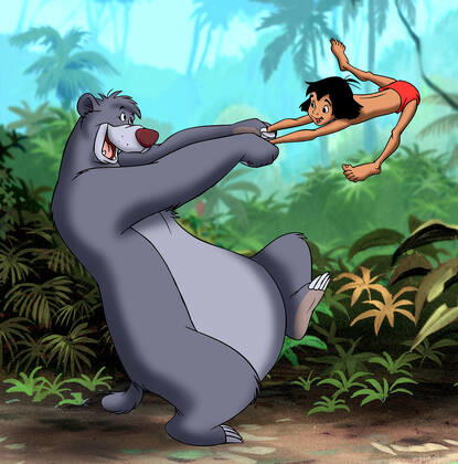 Baloo & Mowgli Characters: Baloo & Mowgli Film: The Jungle Book 2 (2003) Director: Steve Trenbirth 05 February 2003 Copyright: MaryxEvansxAFxArchivexDisney 12629967 editorial use only