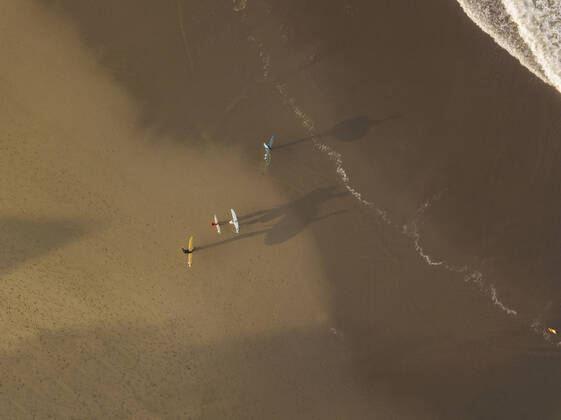 Aerial view of surfers at the beach Indonesia, Bali CR_KOTRIN191016G-220218-01