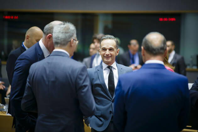 Federal Foreign Minister Heiko Maas, SPD, attends Brussels Foreign Relations Council Brussels, 11 11 2019 Brussels Belgium Copyright: xThomasxTrutschelx