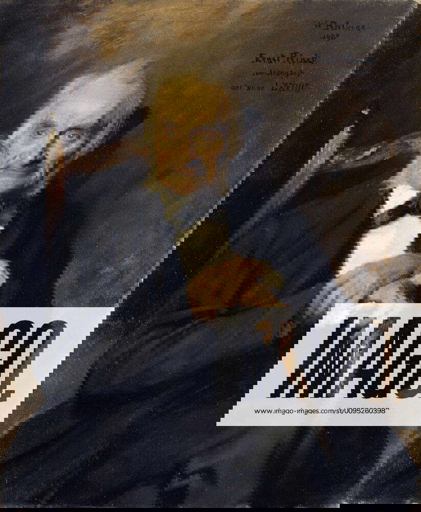 Portrait Of My Uncle Ernst Rinck Von Grenzach 18 Oil On Canvas 97 5 X 79 Cm Signed And Dated Upper