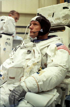 First step on the moon American astronaut Neil ARMSTRONG was born in 1930 before his departure for the moon, in July 1969 Credit Collection NASA KHARBINE TAPABOR  KH65141