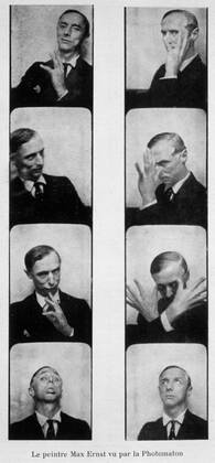 ERNST Max The painter Max ERNST 1891 1976 seen by the Photomaton Photographs in Variete of 15 01 1929 Credit Collection KHARBINE TAPABOR  KH14392