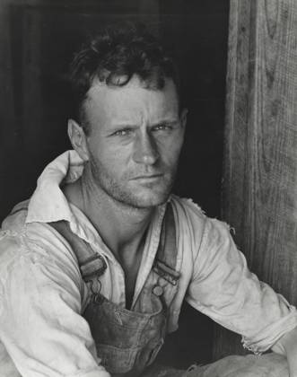 Floyd Burroughs, A Cotton Sharecropper, Hale County, Alabama, Walker Evans (American, 1903 - 1975), 1936, Gelatin silver print, 24.3 x 19.4 cm (9 9 16 x 7 5 8 in.)  Copyright Artokoloro LCD3_191706_06487