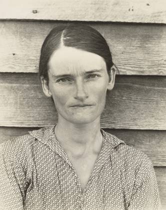 Allie Mae Burroughs, Hale County, Alabama, Walker Evans (American, 1903 - 1975), negative 1936, print 1950s, Gelatin silver print, 24.3 x 19.2 cm (9 9 16 x 7 9 16 in.)  Copyright Artokoloro LCD3_191706_06488