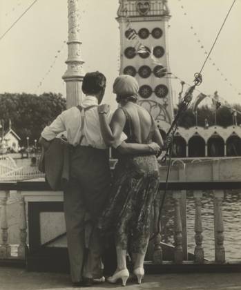 Couple at Coney Island, Walker Evans (American, 1903 - 1975), 1928, Gelatin silver print, 18.6 x 15.4 cm (7 5 16 x 6 1 16 in.)  Copyright Artokoloro LCD3_191706_06512
