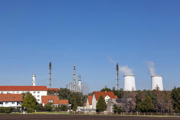 Residential area at Chemie Park Leuna, Spergau district