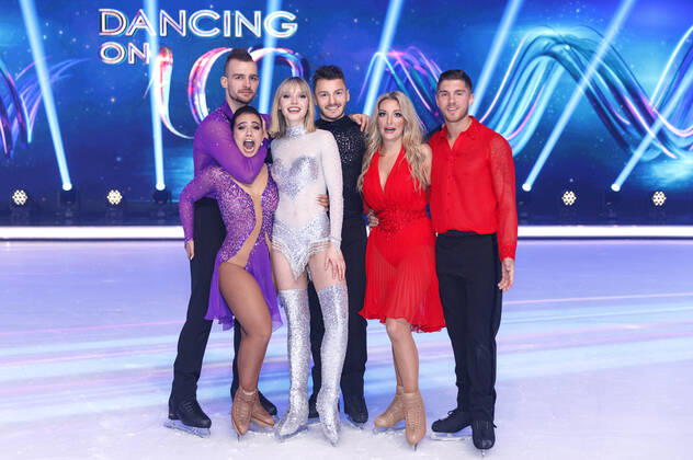 Eric Stehfest, Amani Fancy, Lina Larissa Strahl, Joti Polizoakis, Ramona Elsner and Joey Heindle in the 6 live broadcast of the second season of the Sat 1 Show Dancing on Ice in the MMC Studios Cologne, 1312 2019 Foto:xC.xHardtx xFuturexImage