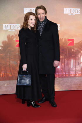 Jerry Bruckheimer with his wife Linda Bruckheimer at the Bad Boys for Life German premiere at the Zoo Palast in Berlin on 07 01 2020