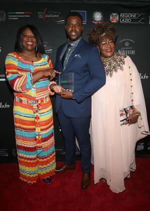 2020 Filming Italy Awards held at The Italian Cultural Institute Theatre Featuring: Sydney Duke, Winston Duke, Cora Pantin Where: Los Angeles, California, United States When: 22 Jan 2020 Credit: Faye s Vision Cover Images Copyright: xx 40216423 EDITORIAL USE ONLY. NOT FOR USE BY NEWSPAPERS BASED IN THE UK.