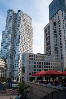 08 06 2018, Berlin, Germany, Europe View of the Upper West Building Complex and the Waldorf Astoria Hotel in Berlin Charlottenburg