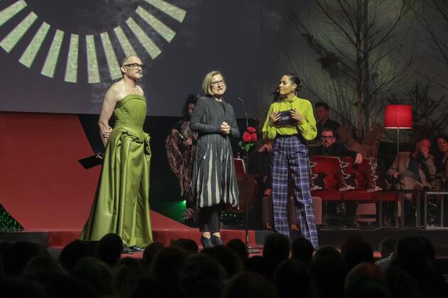 30 01 2020, Grafenegg NÖ, Austrian Film Prize 2020, Award Gala d Academy of Austrian Film in Picture Markus Schleinzer, Salka Weber, Governor Johanna Mikl Leitner, a d stage