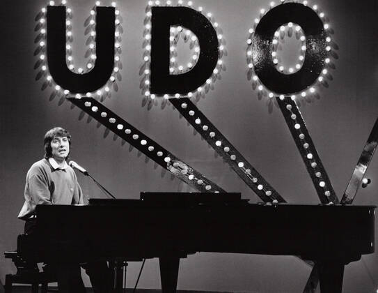 Udo Jürgens, österreichischer Komponist, Pianist und Sänger, Deutschland um 1979. Austrian composer, pianist and singer Udo Juergens, Germany around 1979. Nur redaktionelle Nutzung. Editorial usage only. Copyright: ArthurxGrimm UnitedArchives82004064