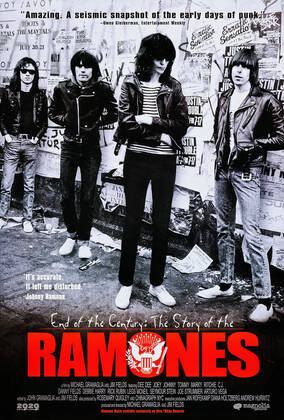 END OF THE CENTURY: THE STORY OF THE RAMONES, The Ramones, from left: Marky Ramone, Dee Dee Ramone, Joey Ramone, Johnny Ramone, 2003, Magnolia Pictures courtesy Everett Collection Magnolia Pictures Courtesy Everett Collection !ACHTUNG AUFNAHMEDATUM GESCHÃ„TZT! PUBLICATIONXNOTxINxCANxCHNxFRAxITAxJPNxNORxPOLxRUSxESPxUKxUSA Copyright: xMagnoliaxPictures CourtesyxEverettxCollectionx MMDENOF EC001