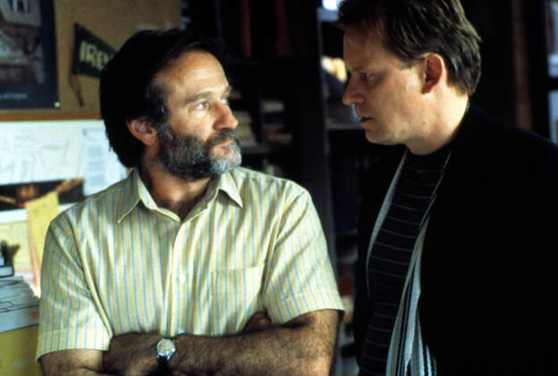 GOOD WILL HUNTING, Robin Williams, Stellan Skarsgard, 1997 Miramax Courtesy Everett Collection !ACHTUNG AUFNAHMEDATUM GESCHÃ„TZT! PUBLICATIONXNOTxINxCANxCHNxFRAxITAxJPNxNORxPOLxRUSxESPxUKxUSA Copyright: xMiramax CourtesyxEverettxCollectionx MSDGOWI EC060