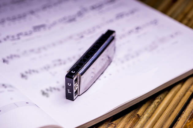 Harmonica with notes 1093510989