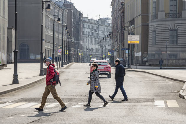 Russia. Moscow amid self-isolation regime. The Russian government has extended the period off work with full pay until April 30 nationwide to counter the spread of the COVID-19 infection. KonstantinxKokoshkin