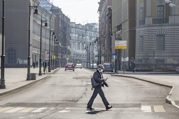 Russia. Moscow amid self-isolation regime. The Russian government has extended the period off work with full pay until April 30 nationwide to counter the spread of the COVID-19 infection. KonstantinxKokoshkin