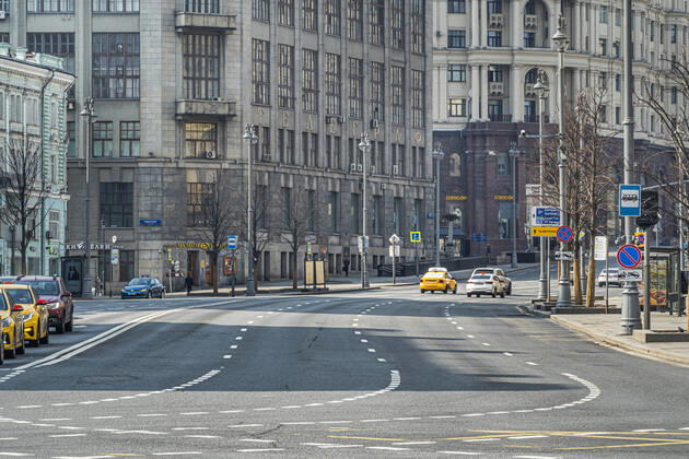 Russia. Moscow amid self-isolation regime. The Russian government has extended the period off work with full pay until April 30 nationwide to counter the spread of the COVID-19 infection. KonstantinxKokoshkin