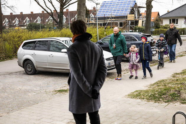Stengaard School in Gladsaxe Municipality receives first pupils after reopening, Wednesday, April 15, 2020, Denmark,  Copyright: ÓlafurxSteinarxRyexGestsson ÓlafurxSteinarxGestssonx COP103 spdk20200415-084328-L