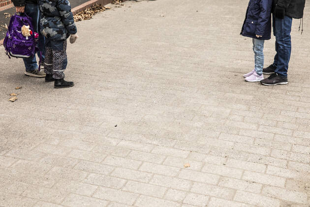 Stengaard School in Gladsaxe Municipality receives first pupils after reopening, Wednesday, April 15, 2020, Denmark, Copyright: ÓlafurxSteinarxRyexGestsson ÓlafurxSteinarxGestssonx COP103 spdk20200415-084332-L