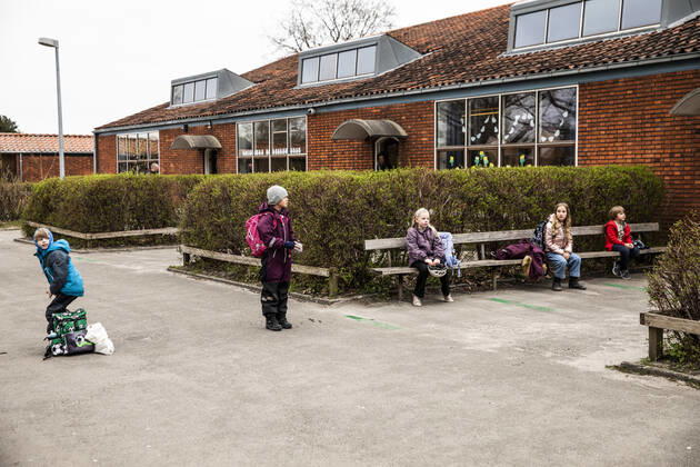 Stengaard School in Gladsaxe Municipality receives first pupils after reopening, Wednesday, April 15, 2020, Denmark, Copyright: ÓlafurxSteinarxRyexGestsson ÓlafurxSteinarxGestssonx COP103 spdk20200415-084418-L