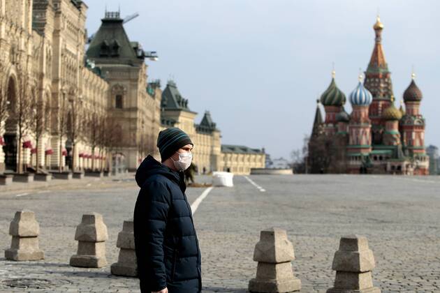 Russia. Moscow amid self-isolation regime. The Russian government has extended the period off work with full pay until April 30 nationwide to counter the spread of the COVID-19 infection. DmitryxGolubovich