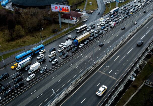 Russia. Moscow amid self-isolation regime. The Russian government has extended the period off work with full pay until April 30 nationwide to counter the spread of the COVID-19 infection. From April 15, a total check on the presence of special passes for car drivers and their passengers will be carried out at the entrances to Moscow and in the capital itself. Traffic police officers inspect the entrance passes to Moscow. DmitryxGolubovich
