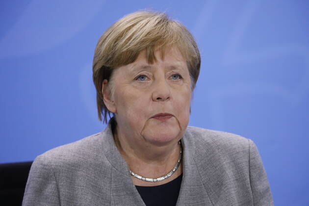Chancellor Angela Merkel, Germany, Berlin, Federal Chancellery, Press conference by Chancellor Merkel following the meeting with the heads of government of the Länder in connection with the coronavirus , 15 04 2020