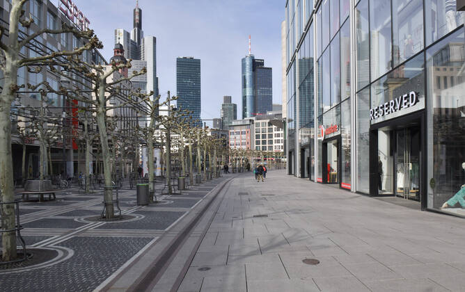 xblx, Frankfurter Zeil in times of Corona, emwirt Frankfurt am Main