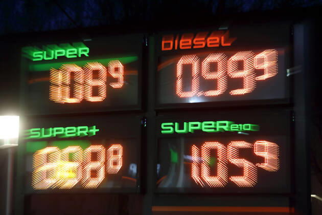 16 04 2020, Berlin, GER The price of diesel h